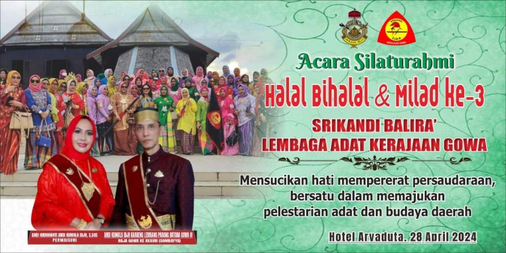 Milad ke-3, Srikandi Balira Lembaga Adat Kerajaan Gowa Gelar Halal Bihalal Sekaligus Peringati Hari&nbsp;Kartini
