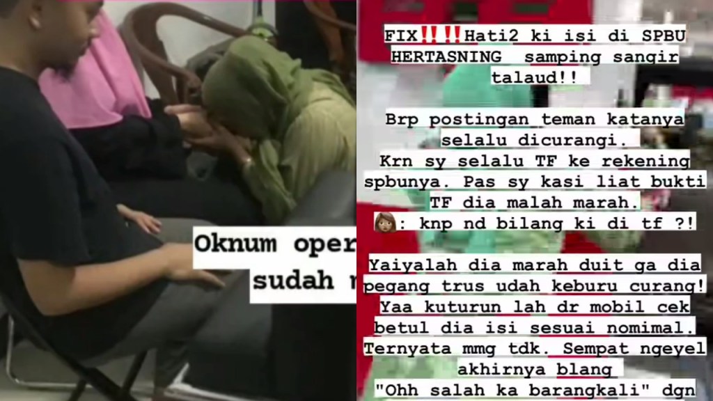 Curang Saat Isi Bensin Konsumen, Oknum Pegawai SPBU Hertasning Makassar Minta&nbsp;Maaf