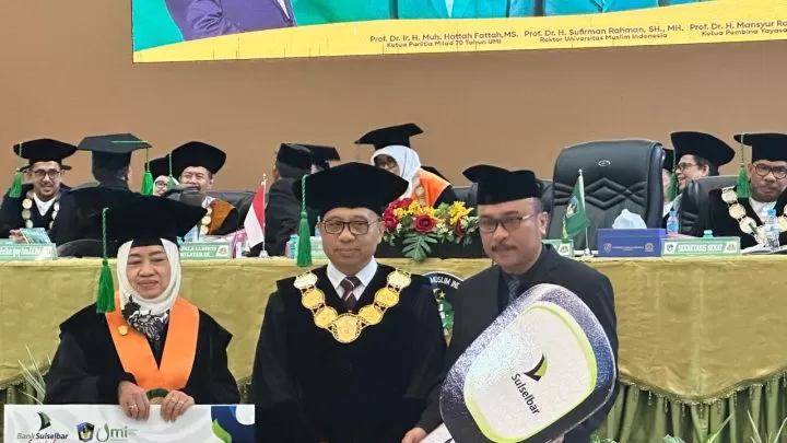 Bank Sulselbar Syariah dan UMI Teken MoU Terkait Sistem Keuangan&nbsp;Terintegrasi