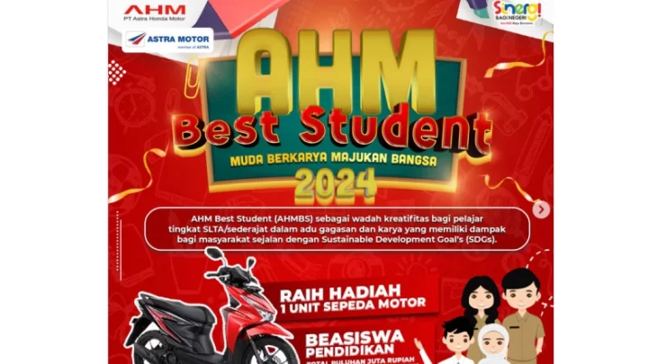 Buat Kamu Siswa Setingkat SMA, Buruan Daftar AHM Best Student 2024