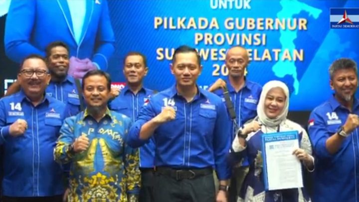 Demokrat Serahkan Rekomendasi ke Andi Sudirman – Fatmawati Rusdi untuk Pilgub Sulsel 2024