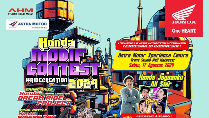 Digelar Hari Ini, Honda Modif Contest 2024 di Makassar Hadirkan Arif Brata Hingga Kompetisi&nbsp;Cosplay