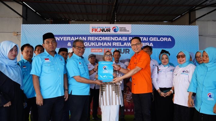 Partai Gelora Serahkan Rekomendasi ke FKJ-NUR, Disambut Deklarasi Relawan&nbsp;BISA