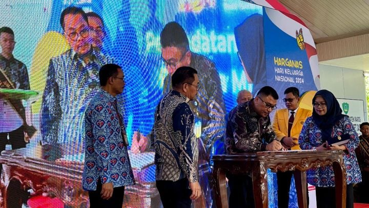 Momen Harganas, Bank Sulselbar Teken MoU Bersama BKKBN Sulawesi Selatan Terkait Pemanfaatan Layanan&nbsp;Perbankan